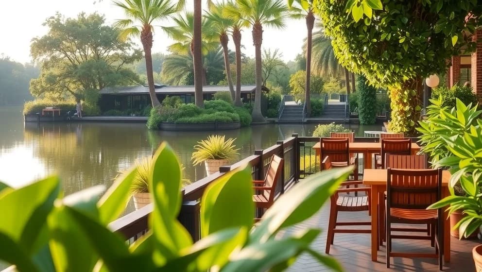 Brunnsvikens trädgård och café vid vattnet