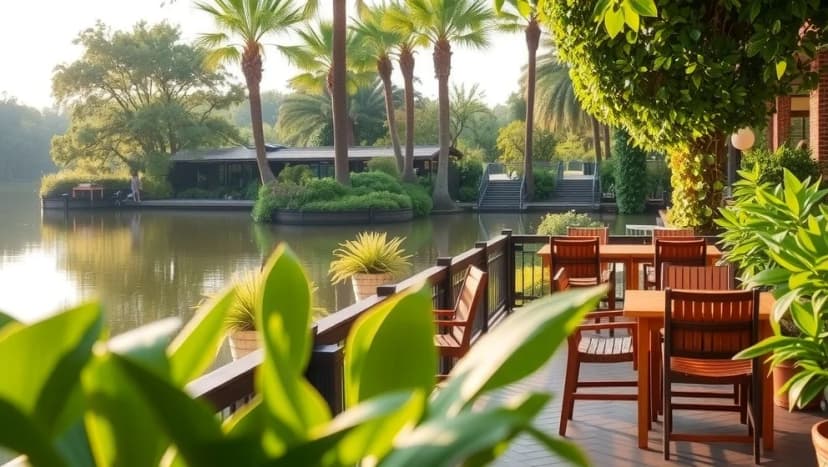 Brunnsvikens trädgård och café vid vattnet