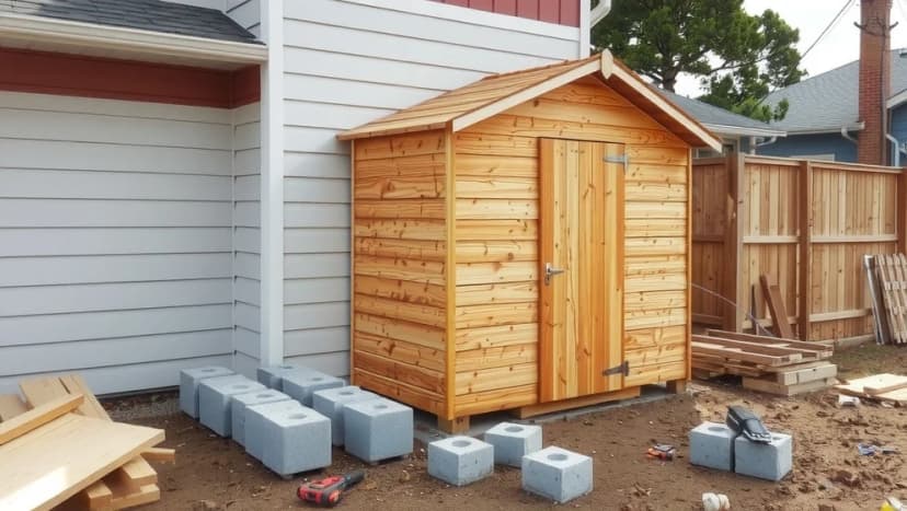 Bygga förråd mot vägg utan bygglov