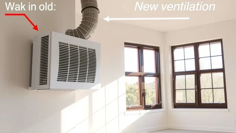 Byta från självdrag till mekanisk ventilation