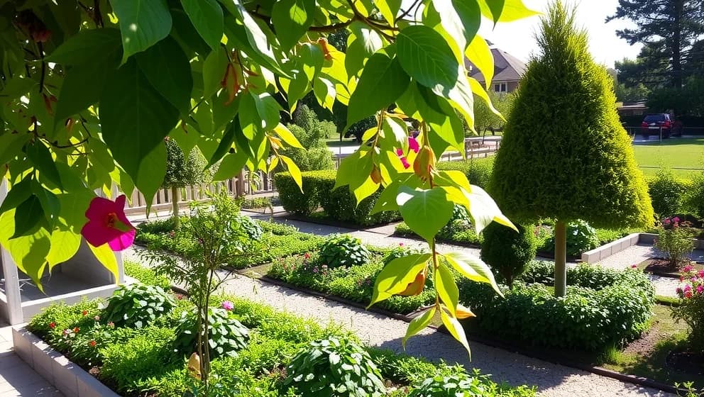 Floda skog och trädgård på rätt sätt