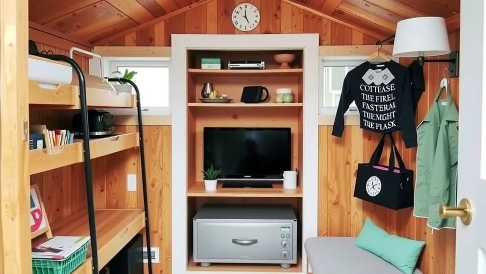Friggebod smart inredning för liten stuga