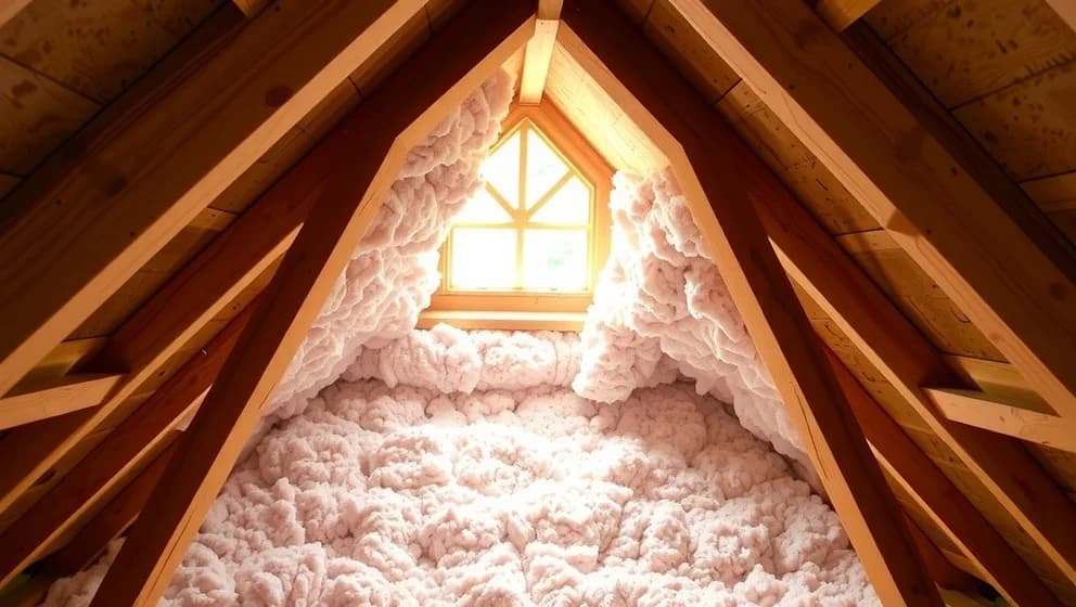 Isolering tak öppet till nock helt rätt