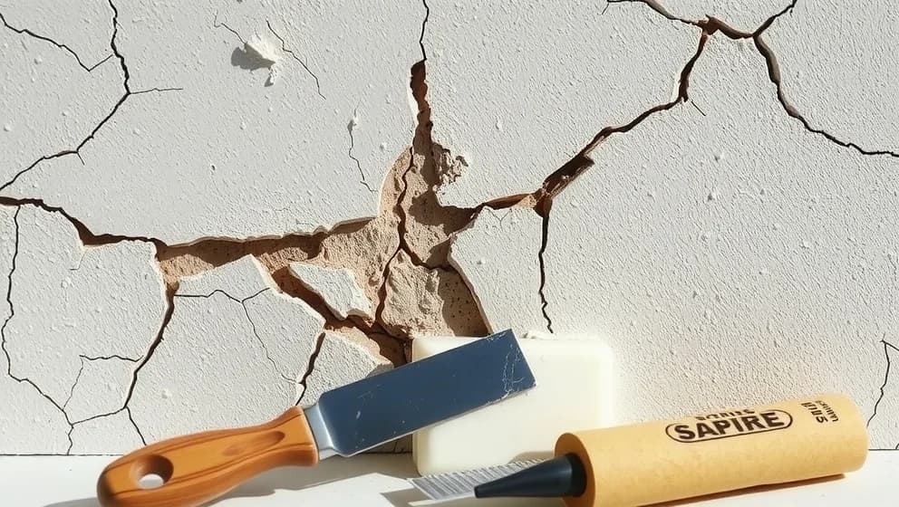 Så fixar du sprickor i putsad fasad