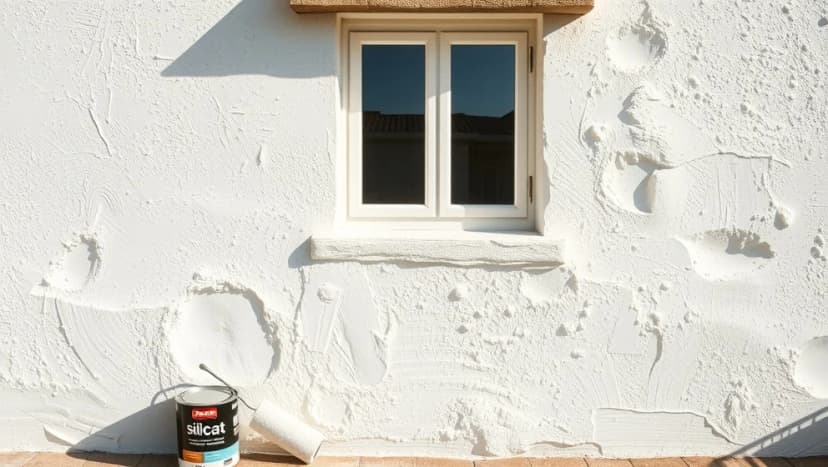 Måla putsad fasad med silikatfärg rätt väg