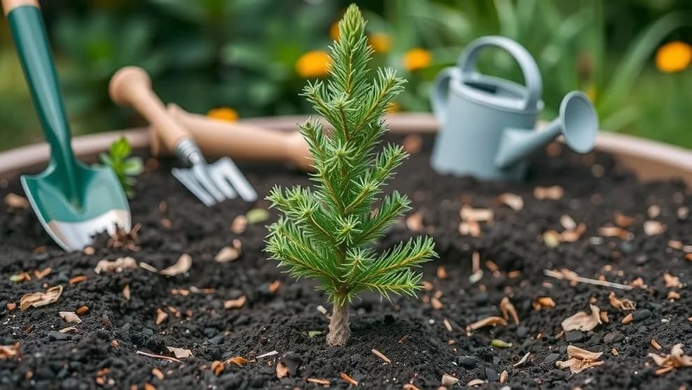 Så planterar du gran i trädgården