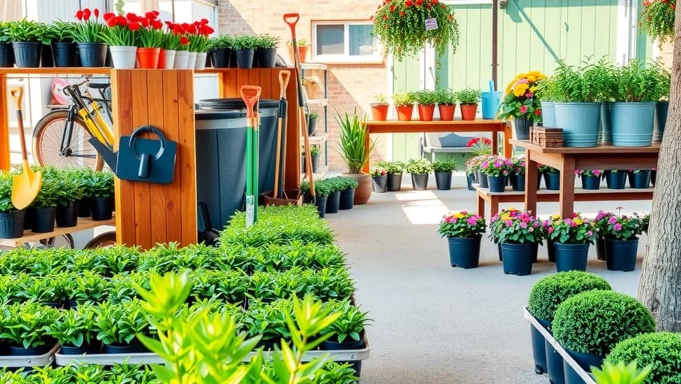 Skog och trädgård i Tibro