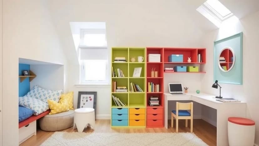 Så delar du syskonrummet med smart inredning