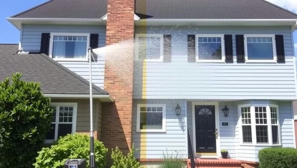 Så tvätta du fasaden med högtryckstvätt