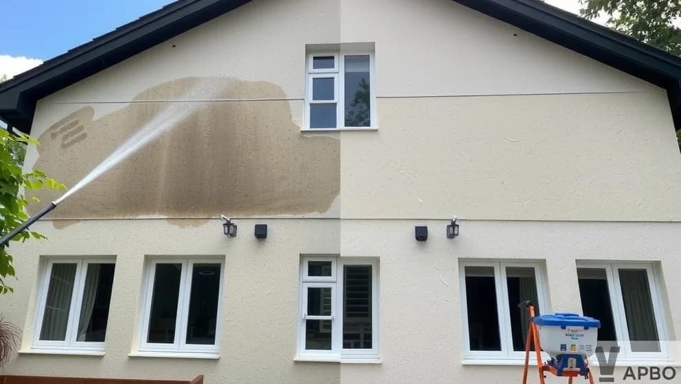 Tvätta fasad utan att måla