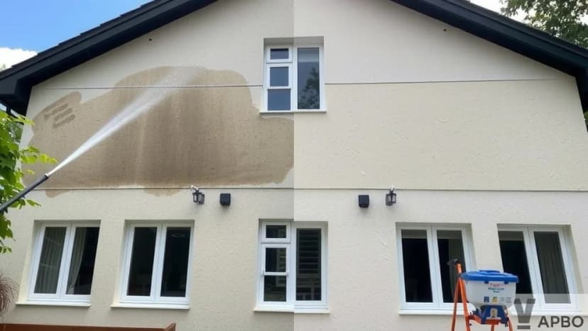 Tvätta fasad utan att måla